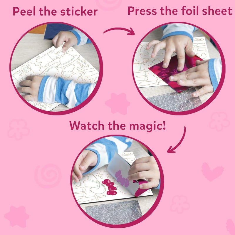 Skillmatics Foil Fun - Dress Up, No Mess Art for Kids, Craft Kits & Supplies, DIY Creative Activity, Travel Toys, Gifts for Girls & Boys Ages 4, 5, 6, 7, 8, 9 - Image 4
