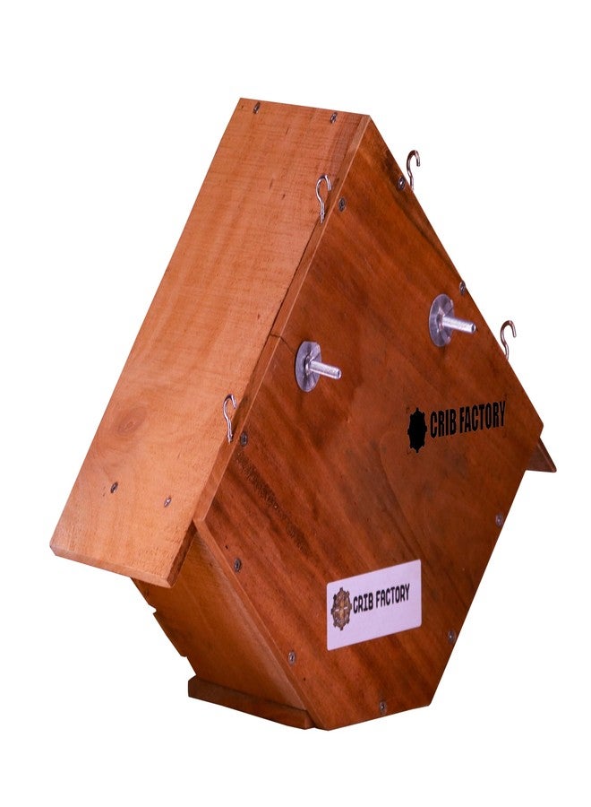 CRIB FACTORY CRIBFACTORY | Wooden Dove Cage with Roof |12.5x6.5x12 inch - Image 3
