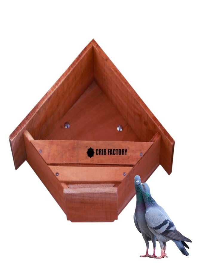 CRIB FACTORY CRIBFACTORY | Wooden Dove Cage with Roof |12.5x6.5x12 inch - Image 1