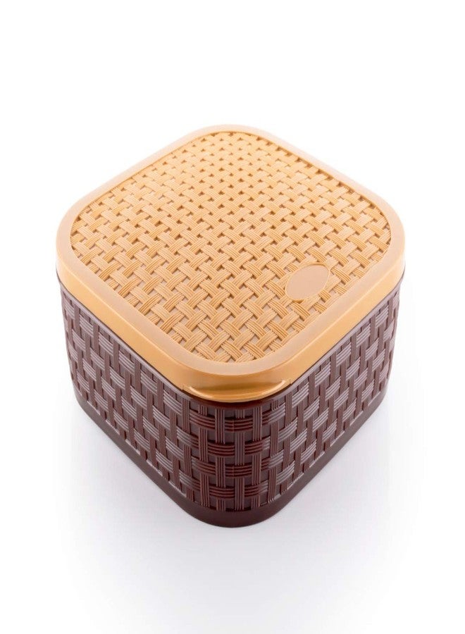 HAPPI Plastic Masala Box For Kitchen Royal,Spice Boxes For Kitchen, Rangoli/Spice/Masala Dabba Container 7 Compartments With Spoon - Image 3