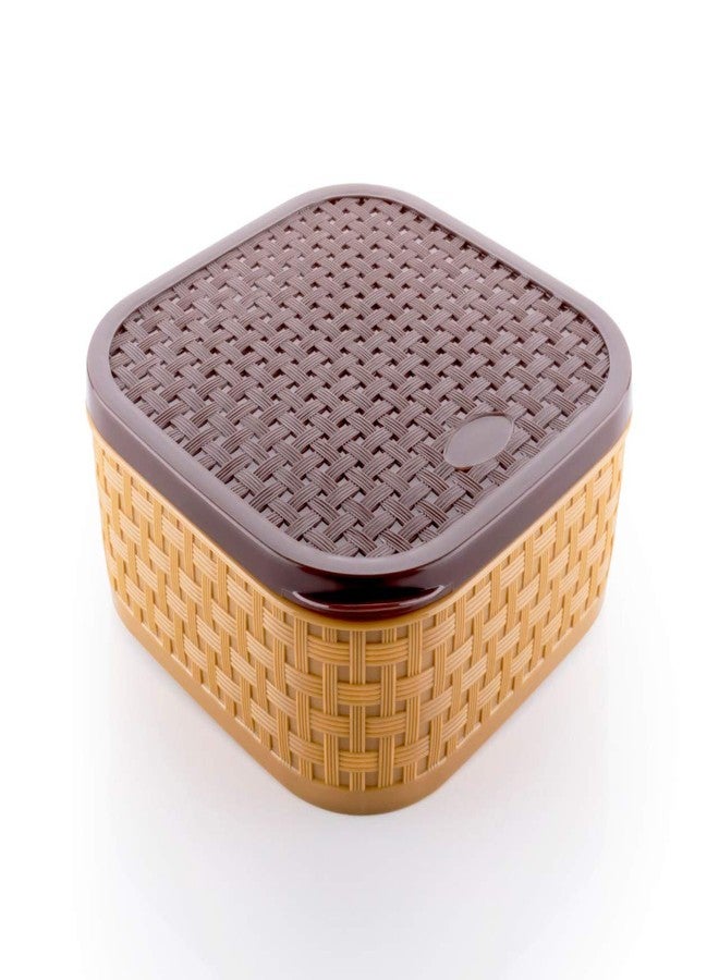 HAPPI Plastic Masala Box For Kitchen Royal,Spice Boxes For Kitchen, Rangoli/Spice/Masala Dabba Container 7 Compartments With Spoon - Image 2