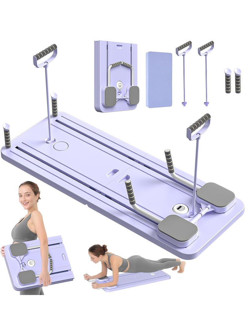 ETG - ETG Pilates Board - 2024 Pilates Reformer Set, Multi-Purpose Foldable Pilates Reformer Board for Home, 5 in 1 Pilates Sliding Board - Image 1