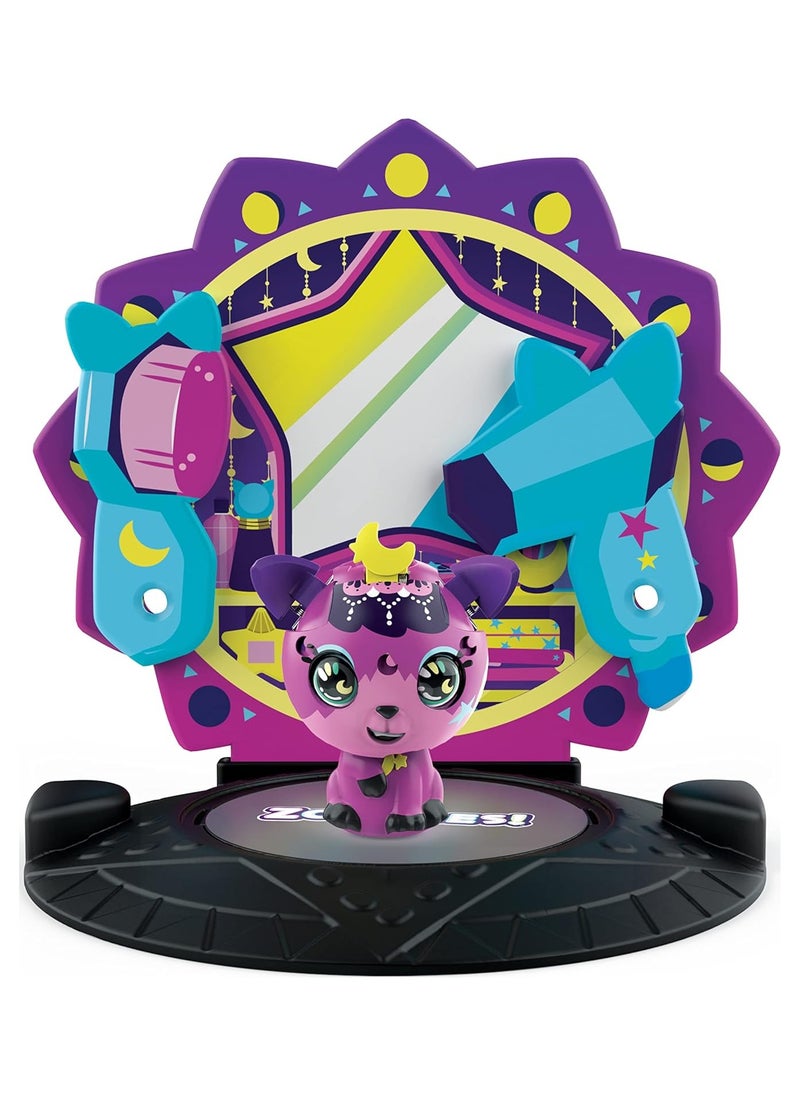 Zoobles - Zoobles, Kosmic Kitty Transforming Collectible Figure and Happitat Accessory, Kids Toys for Girls Aged 5 and above- Pack May Vary - Image 1