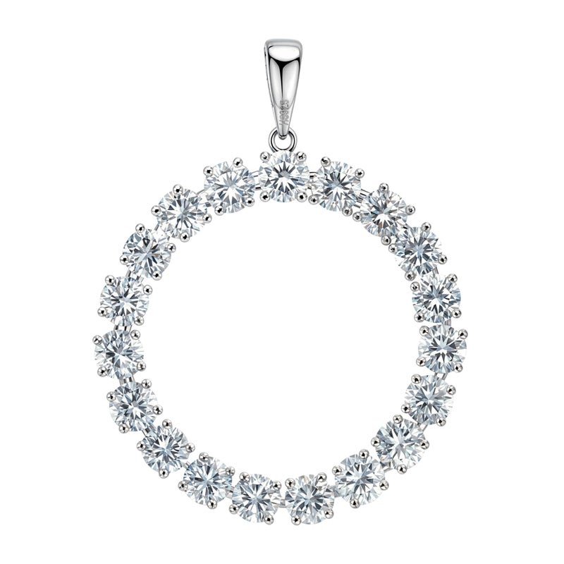 HighSpark Solitaire Pendant | 92.5 Sterling Silver & Diamond Like Brilliance Sparkling Zirconia for that Stunning Shine | Lovely Gift - Image 1