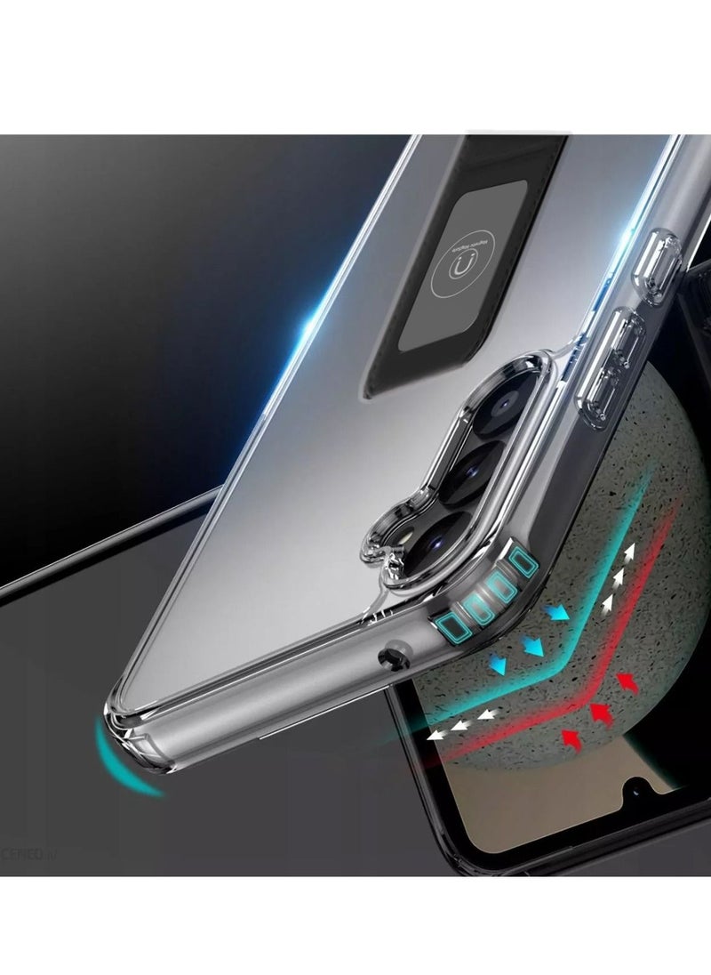 Techie - جراب حامل مغناطيسي من Techie مضاد للصدمات مع وسادة هوائية لليد مع قطعة حديد مدمجة لهاتف Samsung A54 - Image 1