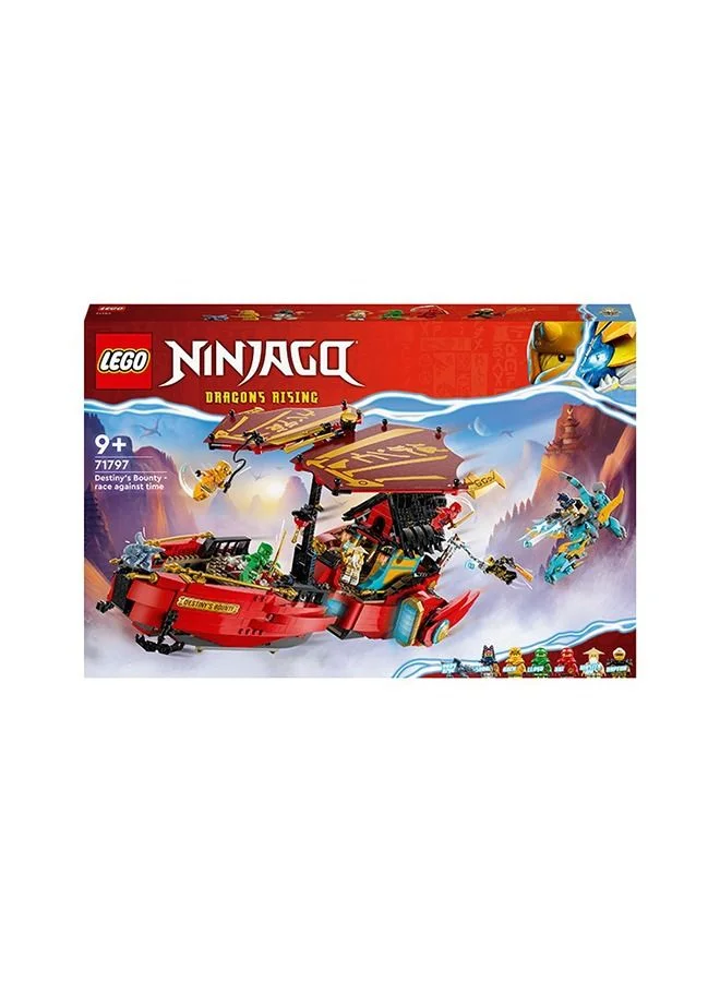 ليغو Ninjago Destiny’S Bounty – Race Against Time 71797 Building Toy Set Featuring A Ninja Airship, 2 Dragons And 6 Minifigures; Gift For Kids Aged 9+ Who Love Building Playsets And Ninja Adventures (1,739 Pieces)