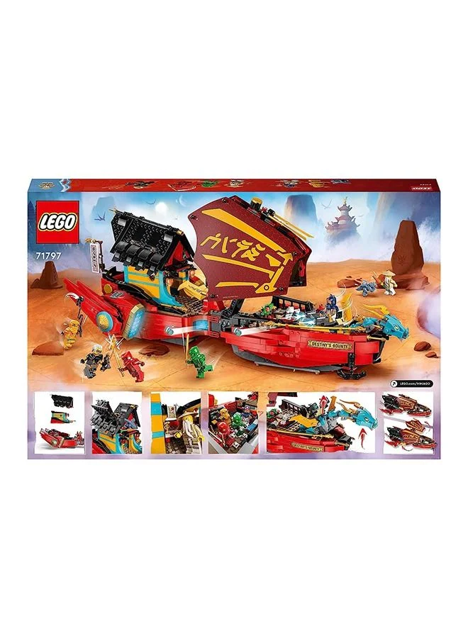 ليغو Ninjago Destiny’S Bounty – Race Against Time 71797 Building Toy Set Featuring A Ninja Airship, 2 Dragons And 6 Minifigures; Gift For Kids Aged 9+ Who Love Building Playsets And Ninja Adventures (1,739 Pieces)