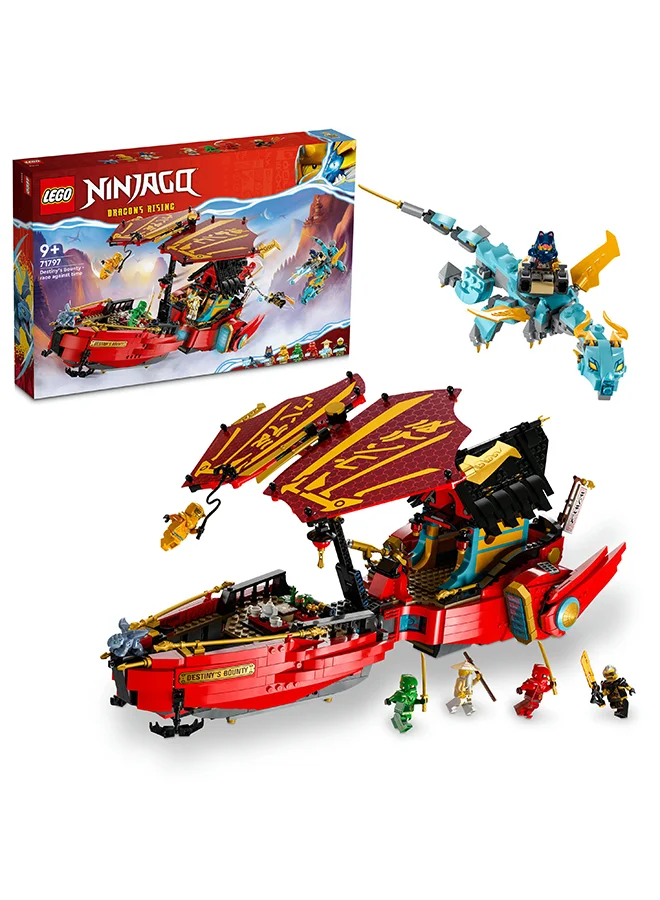 ليغو Ninjago Destiny’S Bounty – Race Against Time 71797 Building Toy Set Featuring A Ninja Airship, 2 Dragons And 6 Minifigures; Gift For Kids Aged 9+ Who Love Building Playsets And Ninja Adventures (1,739 Pieces)