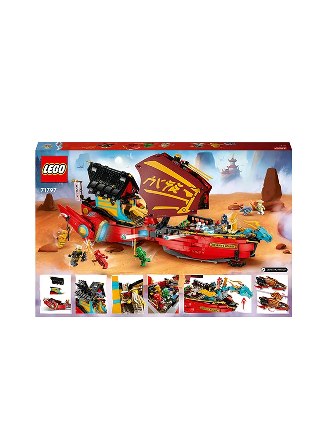 ليغو Ninjago Destiny’S Bounty – Race Against Time 71797 Building Toy Set Featuring A Ninja Airship, 2 Dragons And 6 Minifigures; Gift For Kids Aged 9+ Who Love Building Playsets And Ninja Adventures (1,739 Pieces)