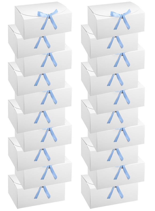 Xaajooio 20 Pcs Gift Boxes with Lids, 10.6 X 7.8 X 3.5 Inch White Paper Bridesmaid Proposal Boxes with Ribbon for Wedding, Birthday, Christmas, Party and Packaging - Image 1