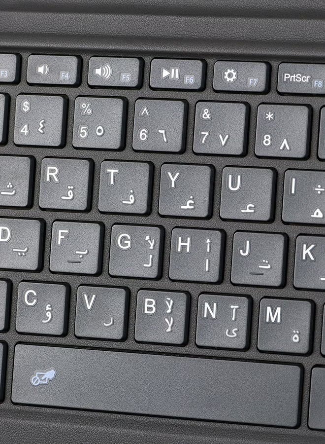TUNKE Arabic/English Bluetooth Keyboard for Surface Pro 13/11/10/9/8/X, Wireless Detachable Keyboard with Touchpad, Pen Holder & Magnetic Attachment, Type-C Rechargeable Keyboard for Saudi Arabia - Image 4