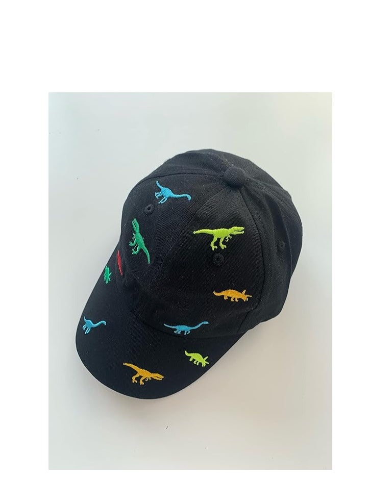 The Girl Cap The Girl Cap durable cotton Kids Cap | Stylish Kids Caps are Perfect for Beach, Travelling and Outdoor activities | Comfortable and Easy to match with Different Clothing Styles | Dinosaur  - Image 2