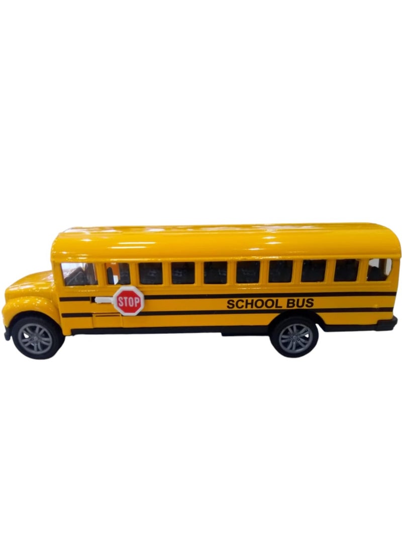 Yellow school  bus 1 pcs .Birthday gift for kids and baby.5,5 inch school bus  toys  - Image 1