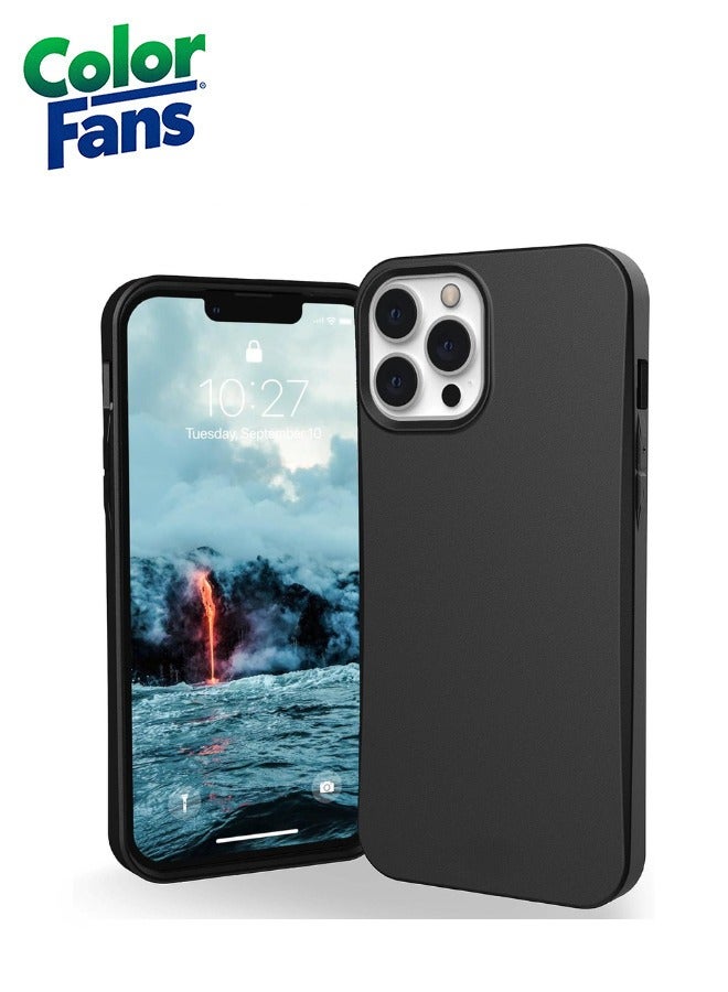 Color Fans Outback Biodegradable iPhone 13 Pro Case Eco-Friendly Rugged Ultra Slim Protective Cover Black - Image 1