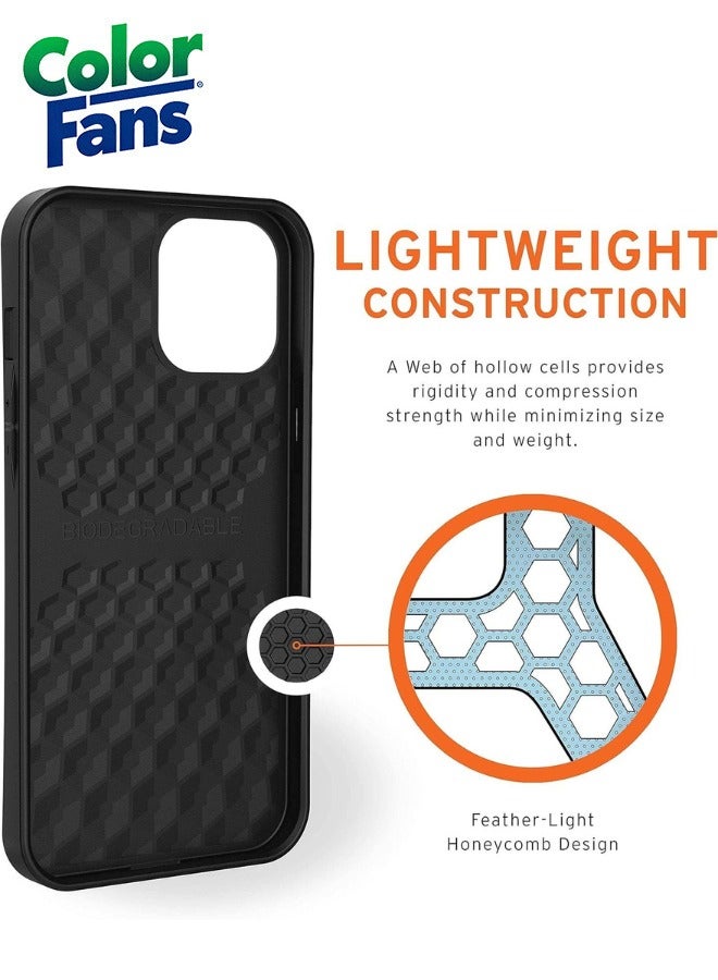 Color Fans Outback Biodegradable iPhone 13 Pro Case Eco-Friendly Rugged Ultra Slim Protective Cover Black - Image 2