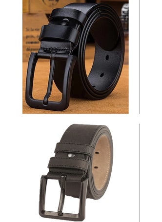 Deribond 2 Pieces Men's Belt Jeans and Canvas Belt  - Image 1