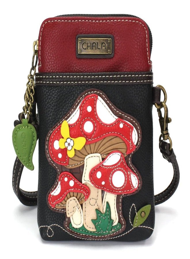 CHALA Mushroom Vegan Leather Cellphone Crossbody Bag - Image 1