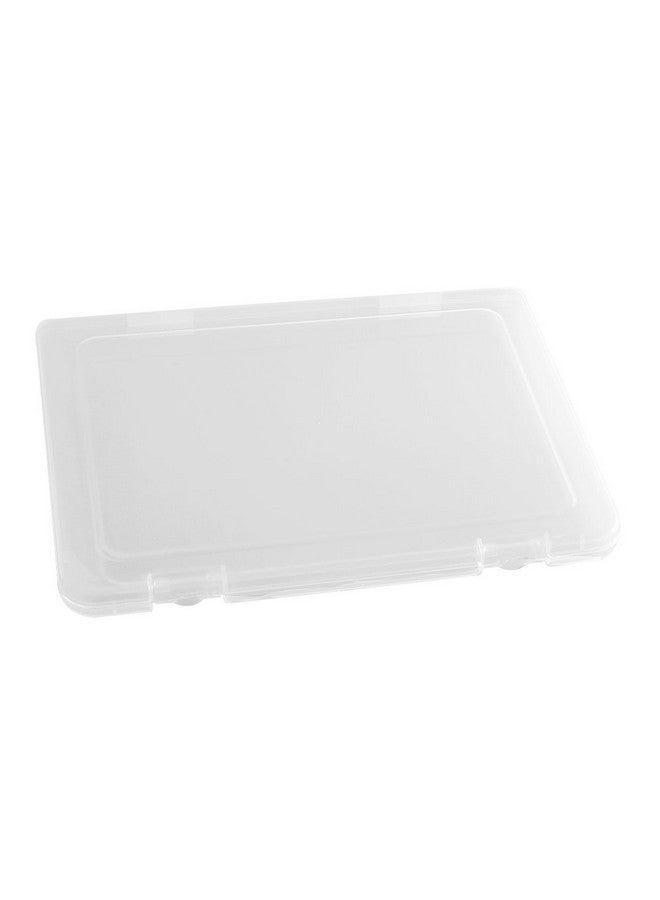 Co-link Portable A4 File Box Transparent Plastic Box Document Paper Protector Desk Paper Organizers Case Pp Storage Collections Container Magazine Organizers (1Pcs(Available Dimension 11.8 X 8.3 X 0.8Inch)  - Image 5