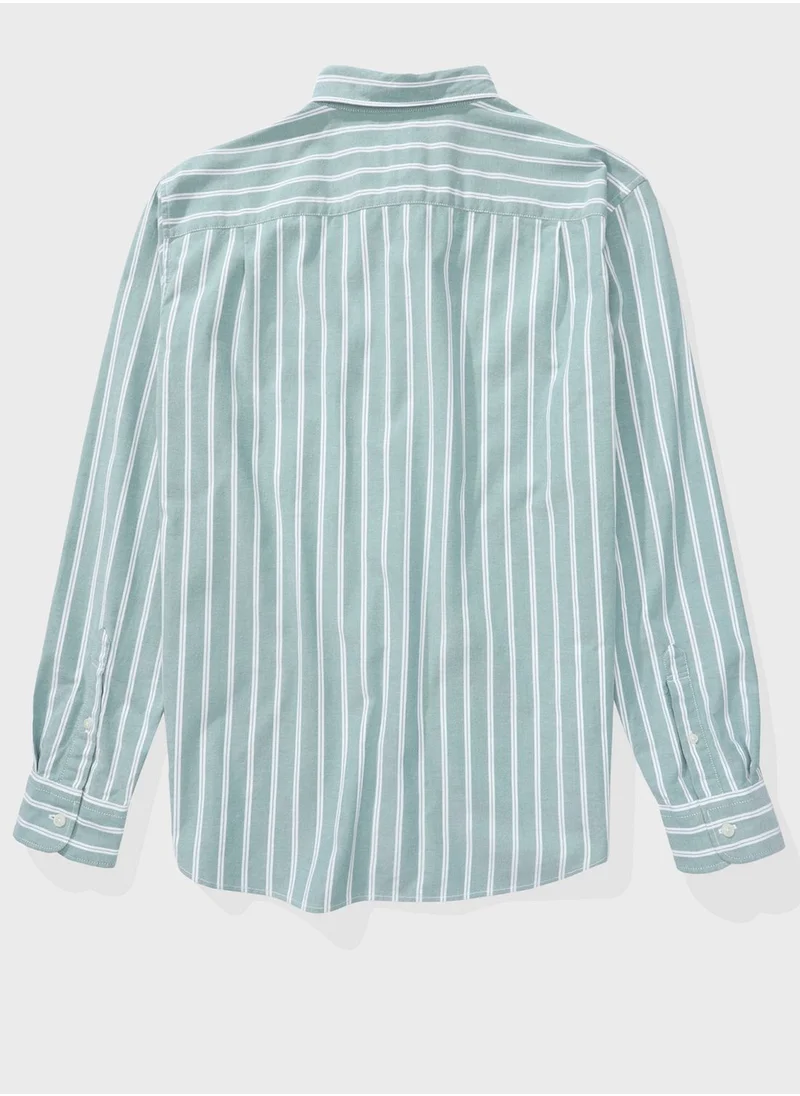 American Eagle Striped Classic Fit Shirt