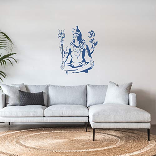 Rangoli Large Shiv Self Adhesive Wall Sticker Size 50x50 cm Pack of 1 Vinyl Sticker - Image 2