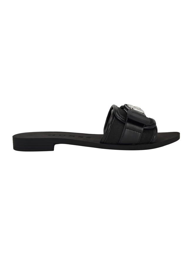 GUESS Women's Elyze Flat Sandal, Black 003, 35 EU - Image 5