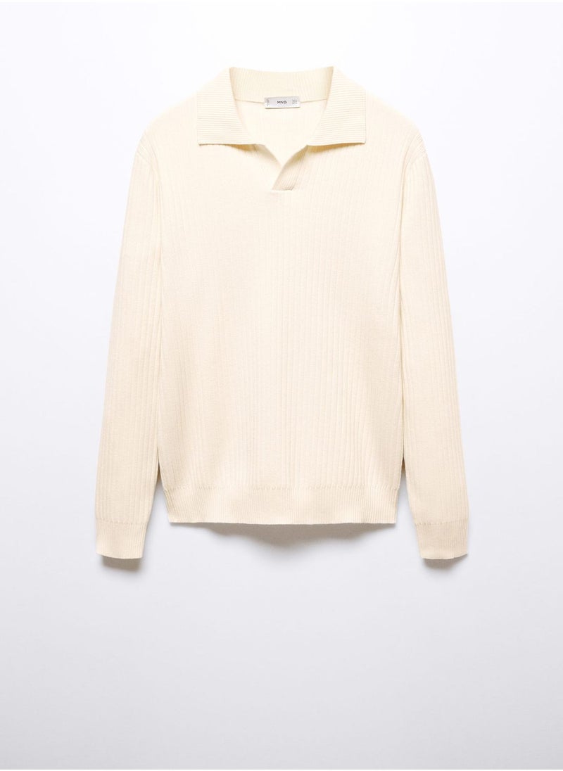 Mango Man - Essential Knitted Polo - Image 1
