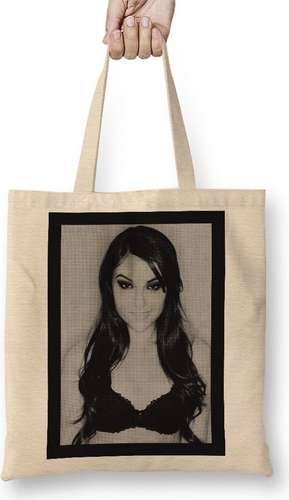 Baskı Dükkanı Print Shop Camiseta Sasha Grey Tote Bag Long Handle