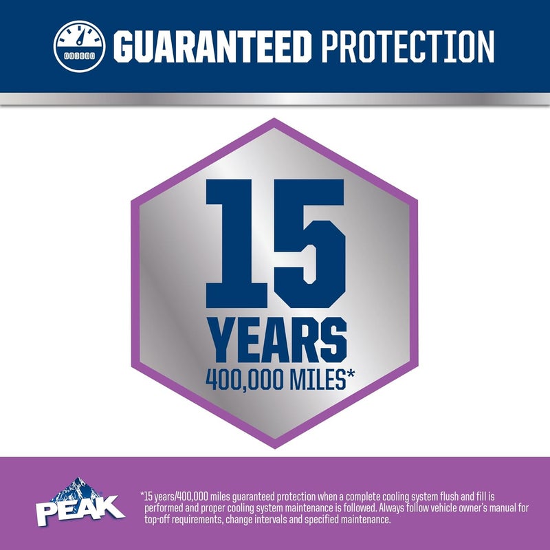 PEAK OET Extended Life Violet Concentrate Antifreeze/Coolant for European Vehicles, 1 Gal. - Image 4