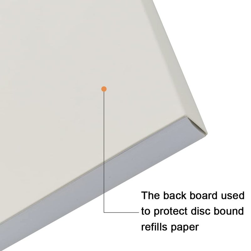 Nokingo (Pack of 2) Letter Size Discbound Refill Paper, Disc Paper Refill for TUL Custom Note-Taking System Discbound Planner Inserts, 200 Sheets/400 Pages, White Discbound Paper, Arc Paper Refill 8.5 x 11 - Image 5