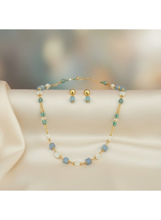 Pretty Precious Cubic Zirconia Mala Necklace for Women | Elegant CZ Beaded Long Necklace | Sparkling Fashion Jewellery for Parties & Special Occasions - Image 4