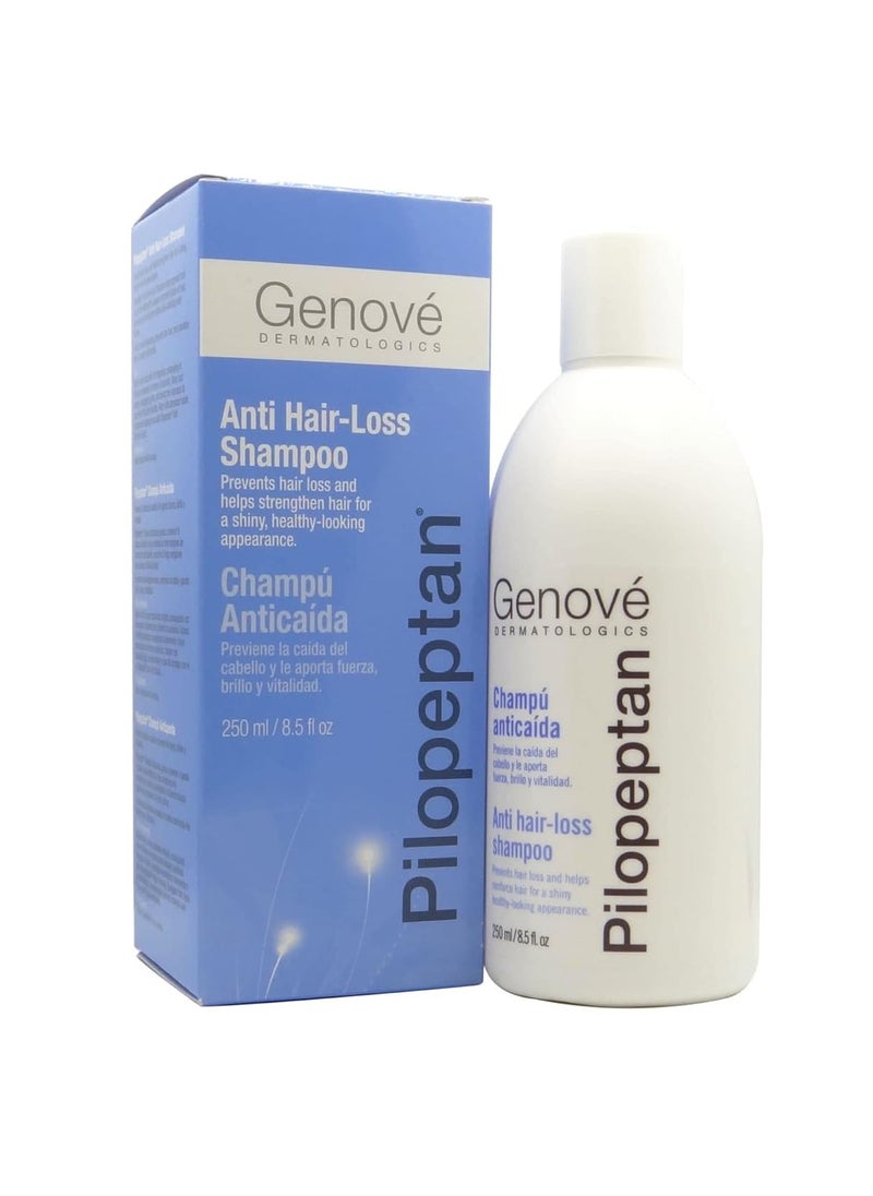 Genove Genové Pilopeptan Shampoo 250ml - Strengthens and Brightens Weak Hair - Stop Hair Loss - Hair Regrowth Treatment - Keep Your Hair Strong And Healthy - Stimulates Microcirculation Favouring Hair Growth  - Image 1