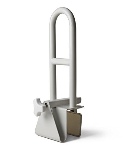 Medline Bathtub Safety Grab Bar, Handle Clamps on to Side of Bathtub Shower, Medical Tub Rail for Bathrooms is Great Elderly or After Surgery - Image 1
