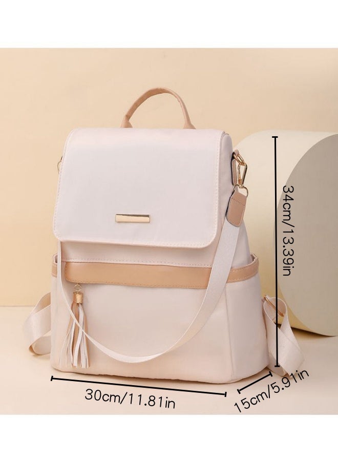 SHABILI Girls' Nylon Material Backpack, Student's Large-capacity School Bag College Bag Tourist Bag Back Bag, Daily Commuting Shoulder Bag Crossbody Bag Office Bag Handbag Tote Bags for Women/Teenagers  - Image 3