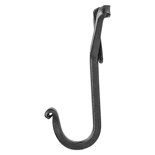 GoCraft Handmade Wrought Iron Coat Hook | Set of 3 Hooks for Coats, Towels, Scarves | Forged Metal Decorative Colonial Wall Decor - Image 4