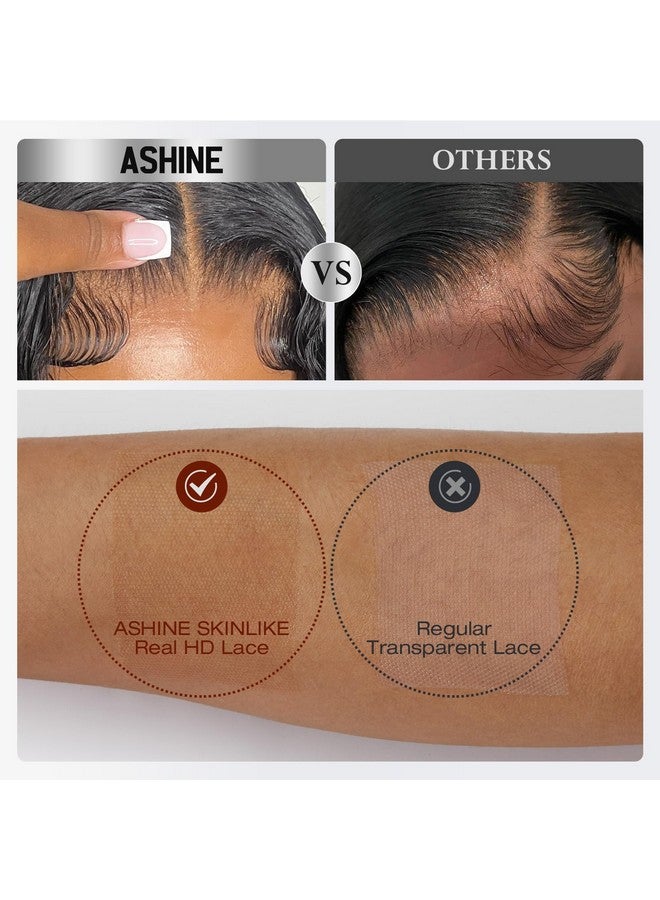 ASHINE 5x5 HD Lace Closure Body Wave Straight Human Hair Closure 5x5 Real HD Lace Closure Invisible Bleached Knots Pre Plucked with Baby Hair Natural Hairline 16 Inch - Image 3