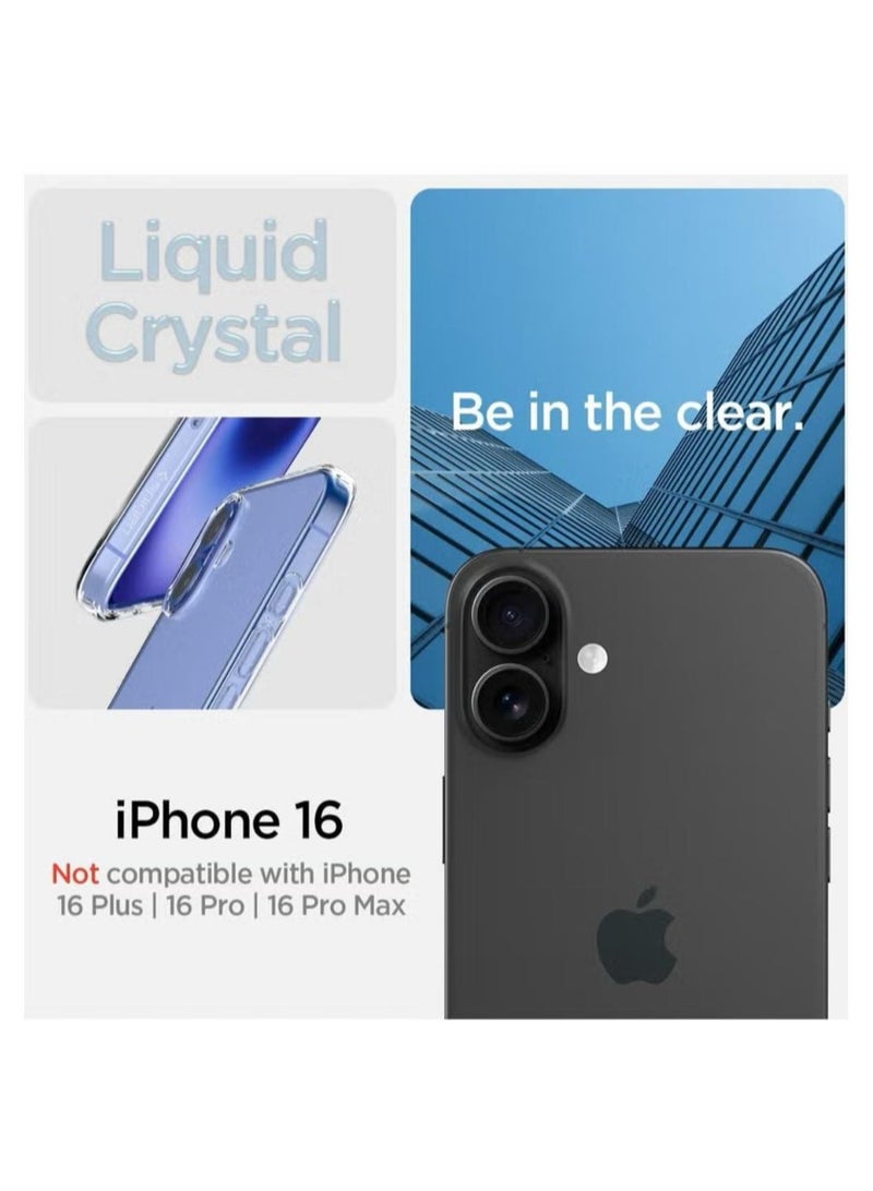 سبايجن غطاء حماية ليكويد كريستال لهاتف آيفون 16 (2024) - شفاف للغاية - Image 2