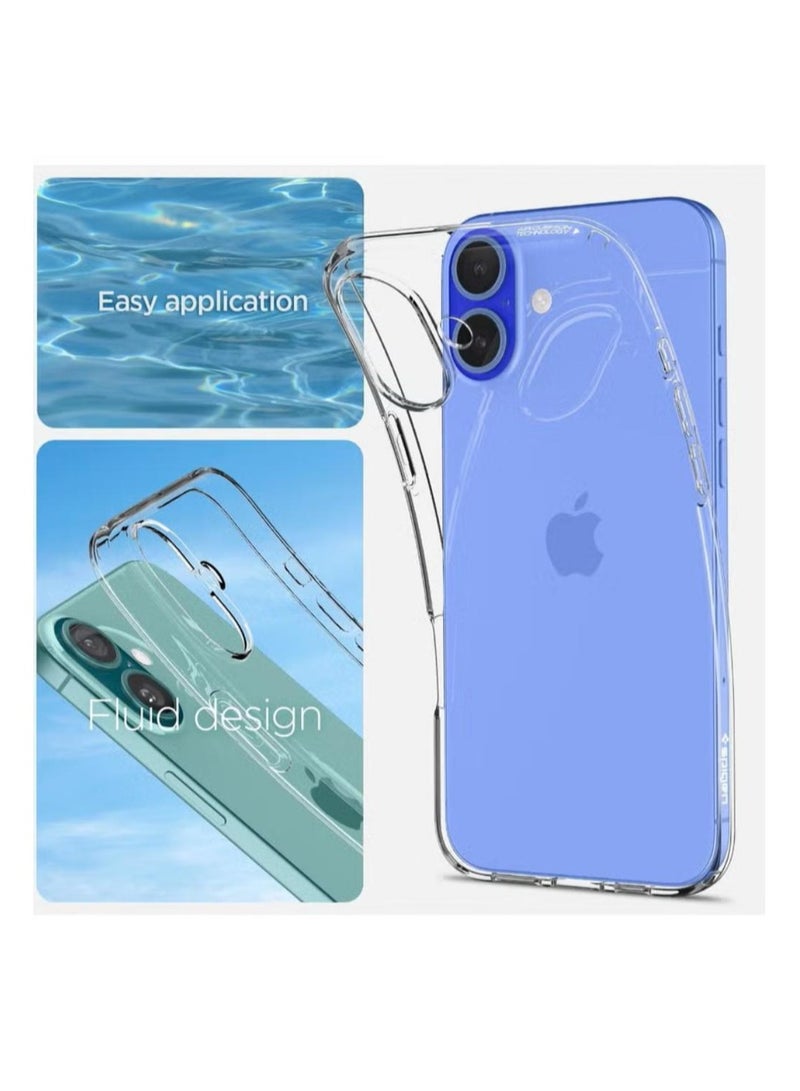 سبايجن غطاء حماية ليكويد كريستال لهاتف آيفون 16 (2024) - شفاف للغاية - Image 4