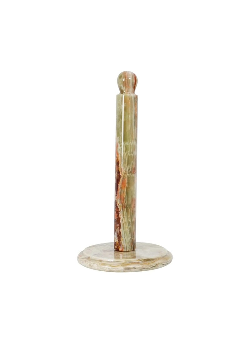 RADICALn RADICALn Paper Towel Holder Green Handmade Marble Kitchen Towels Rack Roll Stand Wrapping  - Image 1