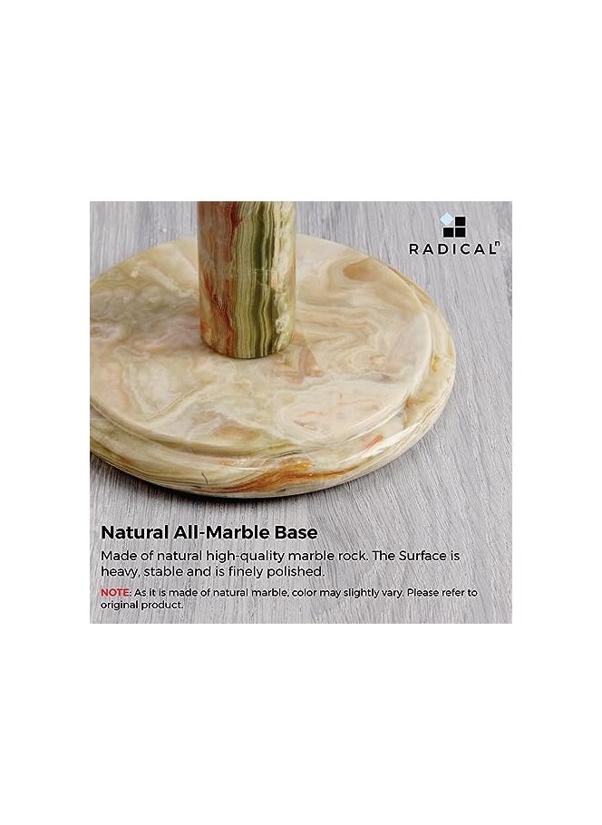 RADICALn RADICALn Paper Towel Holder Green Handmade Marble Kitchen Towels Rack Roll Stand Wrapping  - Image 3