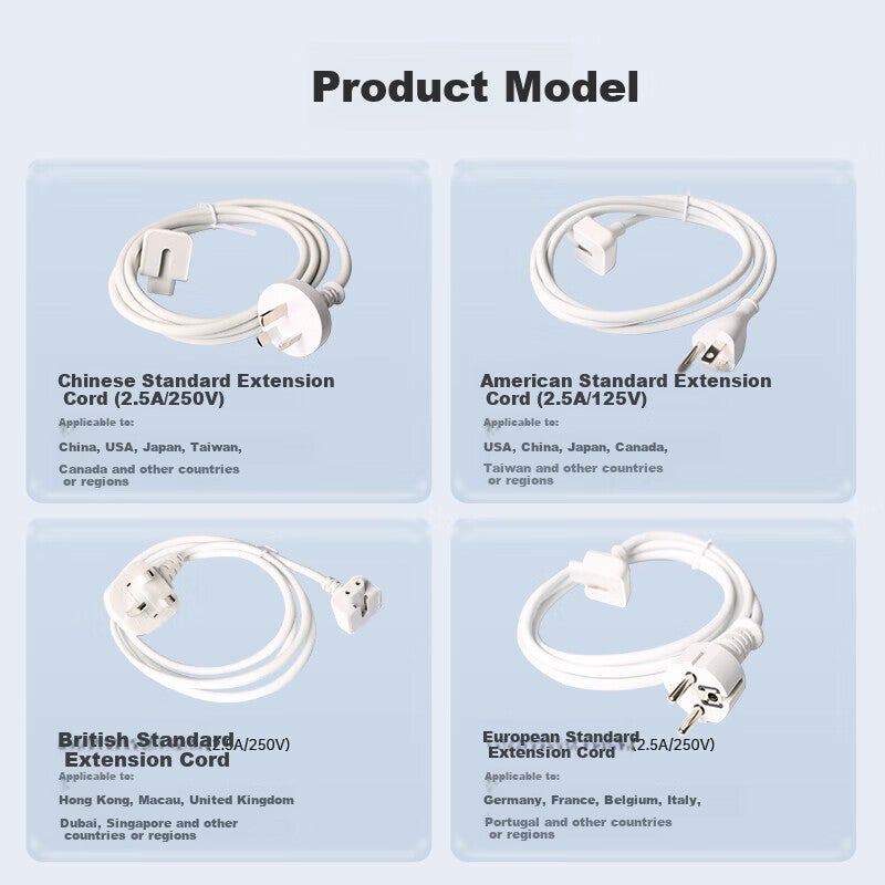 JD Jing Zao Mryc Apple MacBook Charger Extension Cable MacBook Air/Pro Power Plug UK Standard Hong Kong Version Adapter iPad Accessory (For Travel to Hong Kong UK) - Image 2