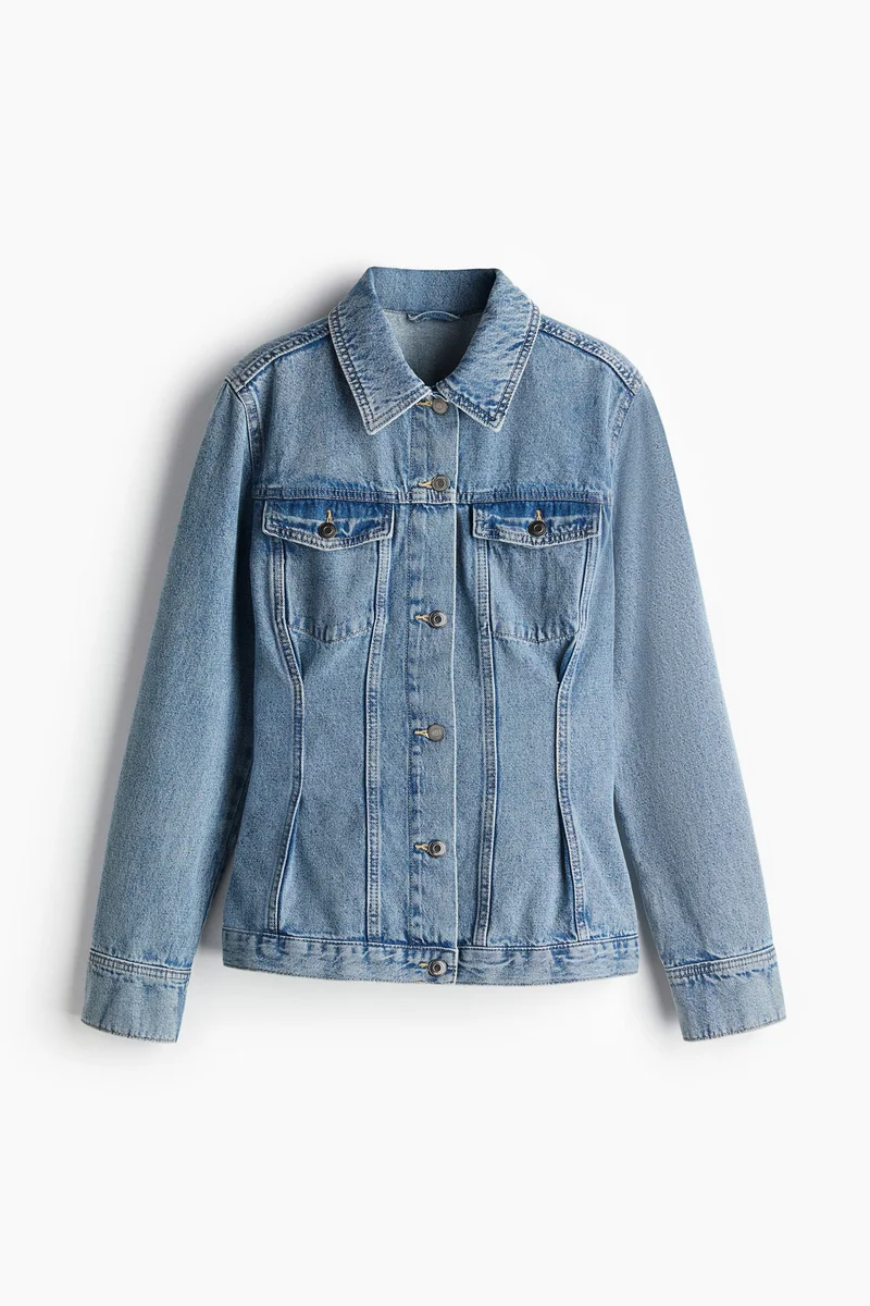 H&M Tapered-Waist Denim Jacket