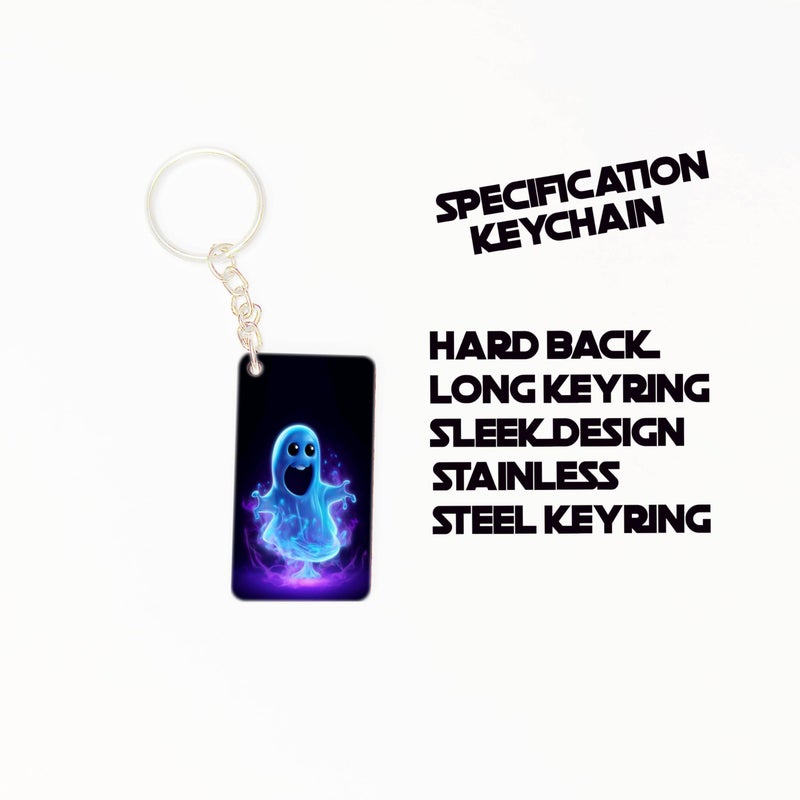 OUTFITQUE OUTFITQUE Premium (Pack of 2) Anime-327 Printed Long Keychain For Bike, Scooty, Car, MDF Keyholder - Image 3