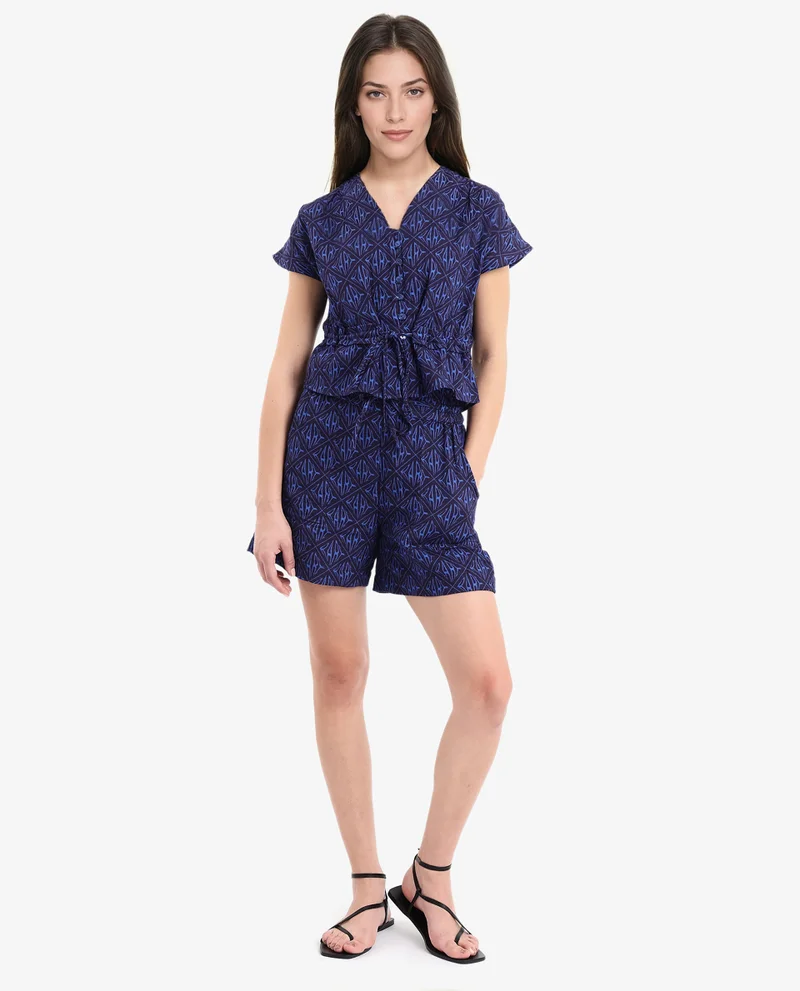 ريريزم Women's Monogram Rare Print Mini Shorts