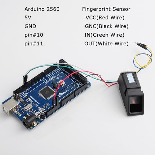 DIYmall Optical Fingerprint Reader Sensor AS608 Green Light Fingerprint Recognition Module for Arduino 51 AVR STM32 ESP8266 - Image 5