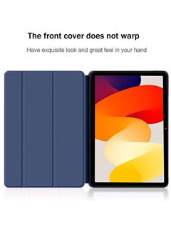 Techie Smart Folio Flip Trifold Back Case with Auto Wake/Sleep Function Cover for Xiaomi Redmi Pad SE 11 Inch 2023 - Navy Blue  - Image 4