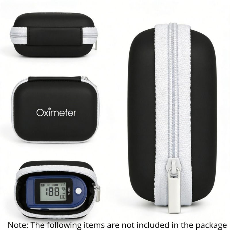 2Pcs Black Cable Organizer Set With Storage Box Multifunctional Dustproof Travel Carrying Case For Pulse Oximeter - Image 4