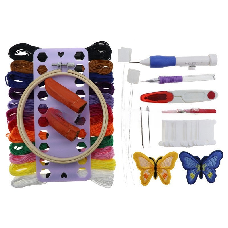 DMC Embroidery Floss Organizer, 50-100 Color Set, Eco Cotton 8m, 12 Card Pack Poke Le suit 