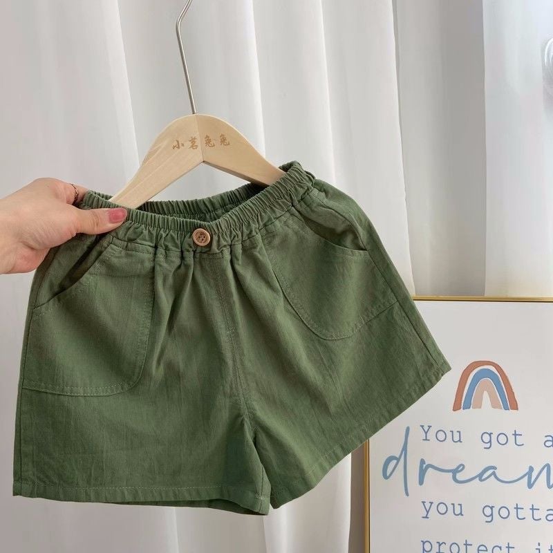 Children'S Summer Thin Shorts Boys Casual Pants New Baby Cotton Linen Breathable Outer Wearing Foreign Style 0029A056 - Image 1