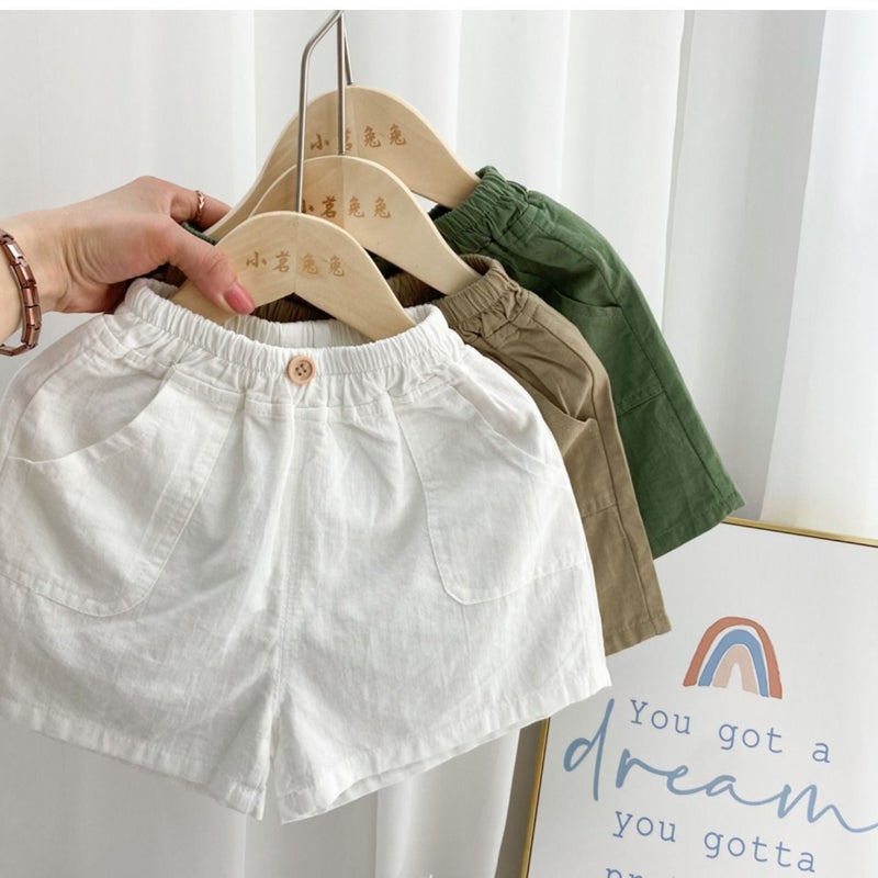 Children'S Summer Thin Shorts Boys Casual Pants New Baby Cotton Linen Breathable Outer Wearing Foreign Style 0029A056 - Image 4