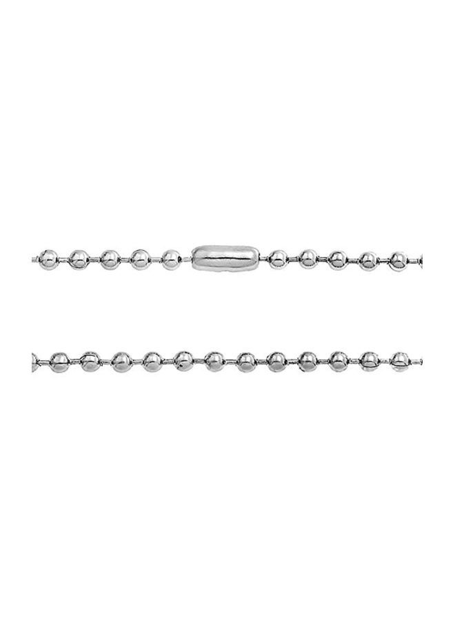 NIBEMINENT Stainless Steel Shot Bead Ball Chain Necklace - Image 2